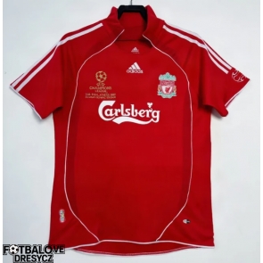 Liverpool 2006-2008 Champions League Retro Domácí Dres Krátký Rukáv